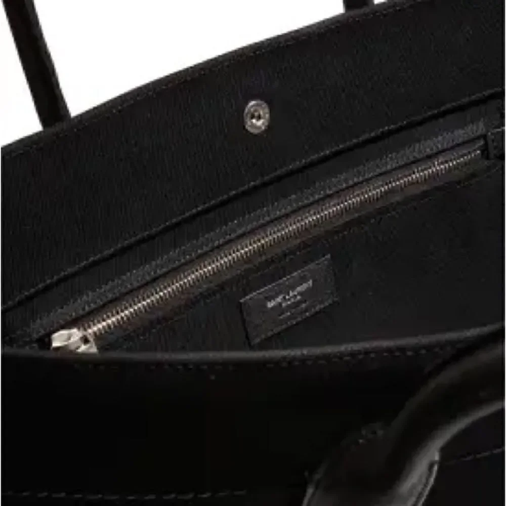 Saint Laurent Rive Gauche black and white tote bag purse brand new never used!